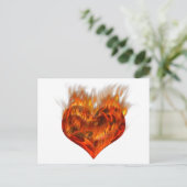Flammendes Herz! Briefkaart (Staand voorkant)