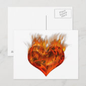 Flammendes Herz! Briefkaart (Voorkant / Achterkant)