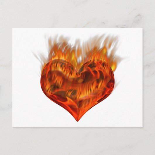 Flammendes Herz! Briefkaart (Voorkant)