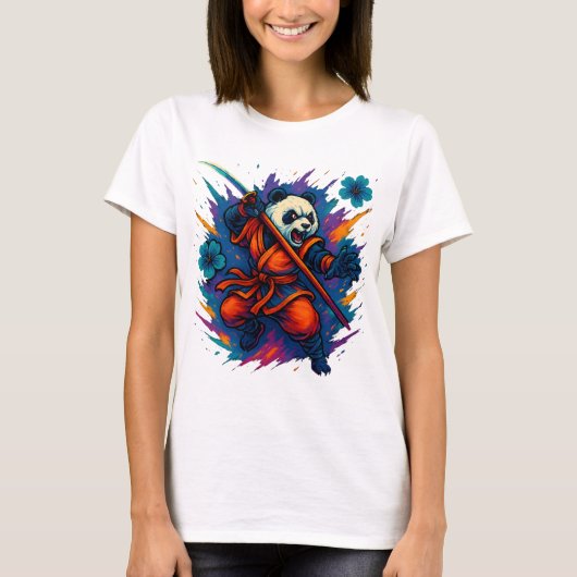 Flammenfaust Panda T-shirt (Voorkant)