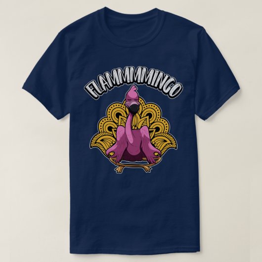 Flammmmingo Yoga Flamingo Meditates T-shirt (Design voorkant)