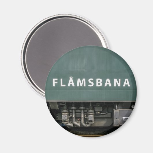 Flamsbana Norway Souvenir Magneet (Voorkant / Achterkant)