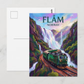 Flåmspoorlijn Noorwegen Briefkaart (Voorkant / Achterkant)
