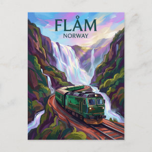 Flåmspoorlijn Noorwegen Briefkaart