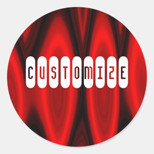 Flamzaal - Sjabloon Ronde Sticker (Voorkant)