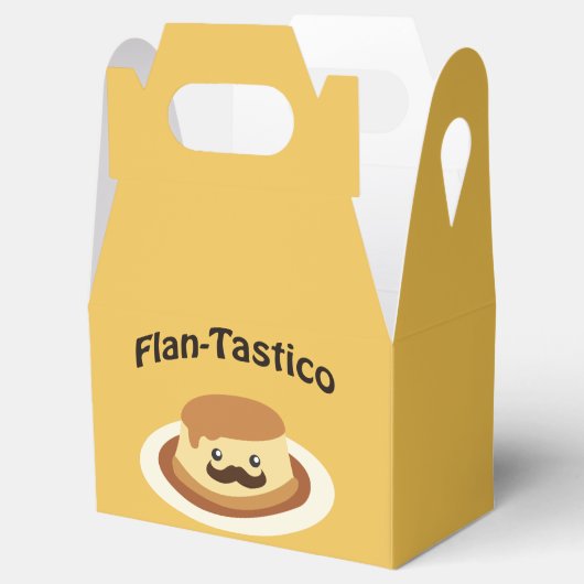 Flan-Tastico! Cute Flan Bedankdoosjes (Geopend)