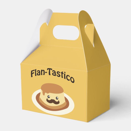 Flan-Tastico! Cute Flan Bedankdoosjes (Voorkant Zijde)