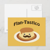 Flan-Tastico! Cute Flan Briefkaart (Voorkant / Achterkant)