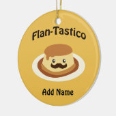 Flan-Tastico! Cute Flan Keramisch Ornament (Links)