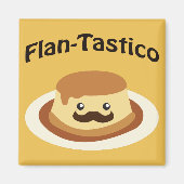 Flan-Tastico! Cute Flan Magneet (Voorkant)