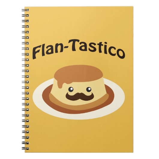 Flan-Tastico! Cute Flan Notitieboek (Voorkant)