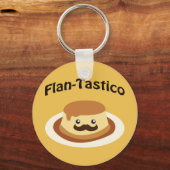 Flan-Tastico! Schattige Flan Sleutelhanger (Voorkant)