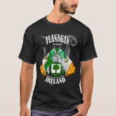 Flanagan Crest Coat of Arms *Locatie toevoegen* T-shirt (Voorkant)