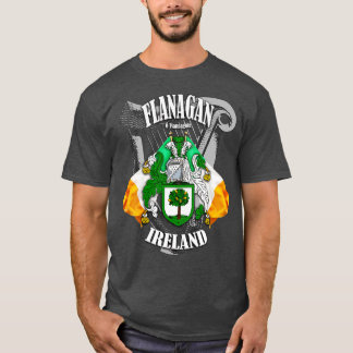 Flanagan familienaam Engels en Iers T-shirt