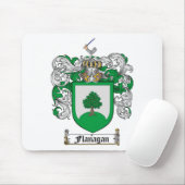 FLANAGAN FAMILY CREST - FLANAGAN COAT WAPENS MUISMAT (Met muis)