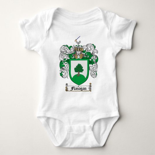 FLANAGAN FAMILY CREST - FLANAGAN COAT WAPENS ROMPER (Voorkant)