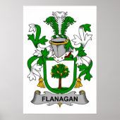 Flanagan Family Crest Poster (Voorkant)