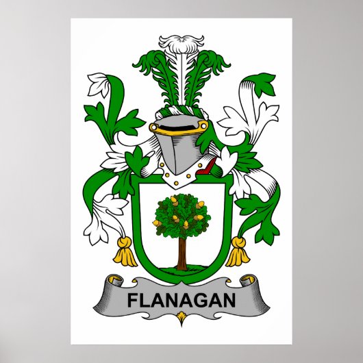 Flanagan Family Crest Poster (Voorkant)