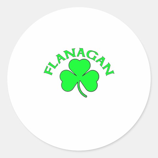 Flanagan Ronde Sticker (Voorkant)