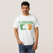 Flanagan Surname Clover T-shirt (Voorkant volledig)