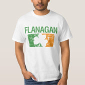 Flanagan Surname Clover T-shirt (Voorkant)