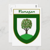 Flanagan wapenstilstand/familiekust briefkaart (Voorkant / Achterkant)