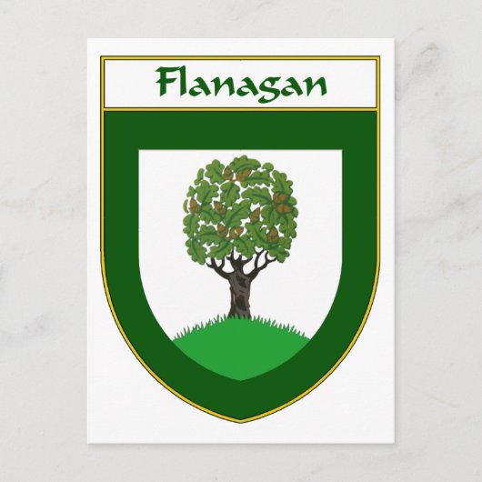 Flanagan wapenstilstand/familiekust briefkaart (Voorkant)