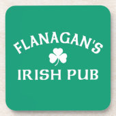 Flanagan's Ierse Pub Bier Onderzetter (Voorkant)