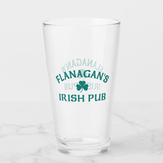 Flanagan's Irish Pub Glas (Achterkant)