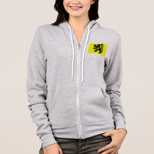 flanders, belgium flag hoodie (Voorkant)