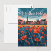 Flanders Field Belgium Briefkaart (Voorkant / Achterkant)