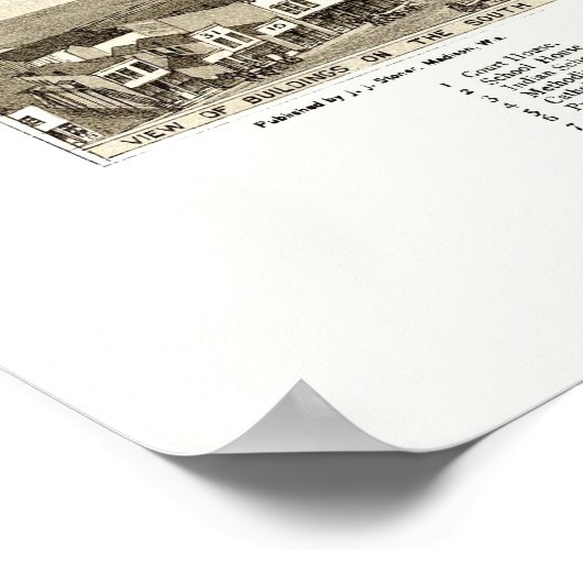 Flandreau, SD Panoramic Map - 1883 Poster (Hoek)