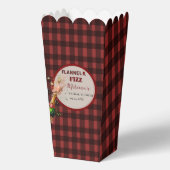 Flanel & bruisende winter rood & zwarte bruidsdouc bedankdoosjes (Voorkant)