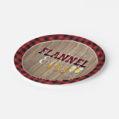 Flanel en Fizz Papieren Bord - Rood - Hout (Gekanteld)