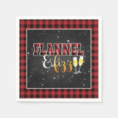 Flanel en Fizz Papieren Servet - Rood - Fizz (Voorkant)
