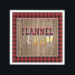 Flanel en Fizz papieren servet - Rood - Hout<br><div class="desc">Perfect item voor elk Flannel en Frost feest!</div>