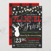 Flanel en Frost vakantie uitnodiging (Voorkant / Achterkant)