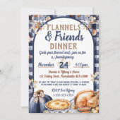 Flanel en Vrienden Friendsgiving Thanksgiving Kaart (Voorkant)