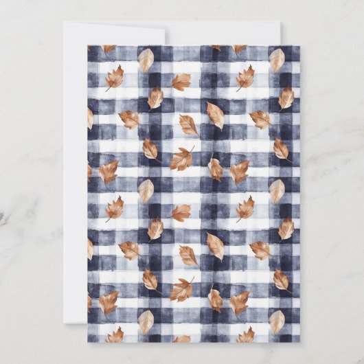 Flanel en Vrienden Friendsgiving Thanksgiving Kaart (Achterkant)