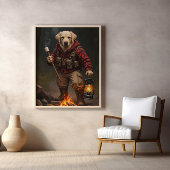 Flanel Fireside Fun met Fetch Poster