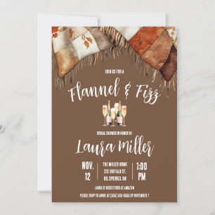 Flanel & Fizz, Deken, Champagne Vrijgezellenfeest Kaart