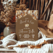 Flanel & Fizz, Plaid, Champagne Vrijgezellenfeest Kaart