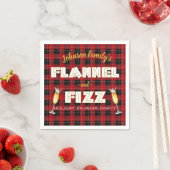Flanel & Fizz| Rood & Zwart Buffalo Geruite Feest Servet (Insitu)