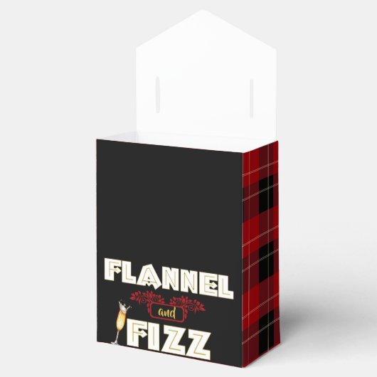 Flanel & Fizz | Rood & Zwart Buffel Plaid Bedankdoosjes (Geopend)