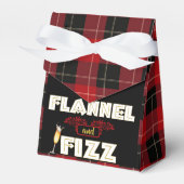 Flanel & Fizz | Rood & Zwart Buffel Plaid Bedankdoosjes (Voorkant Zijde)