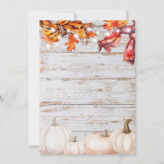 Flanel | Fizz | rustiek Vrijgezellenfeest Kaart (Achterkant)