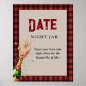 Flanel & fizz winte Vrijgezellenfeest Datum Ideeën Poster (Voorkant)