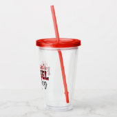 Flanel Fling - Rood - Acryl Tumbler Acryl Drinkbeker (Links)