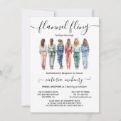 Flanel Fling Voor de Ring Bachelorette Party Kaart (Voorkant)