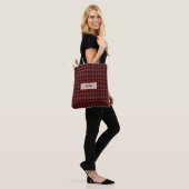 Flanel Fling voor de ring rode geruite vrijgezel Tote Bag (Op model)